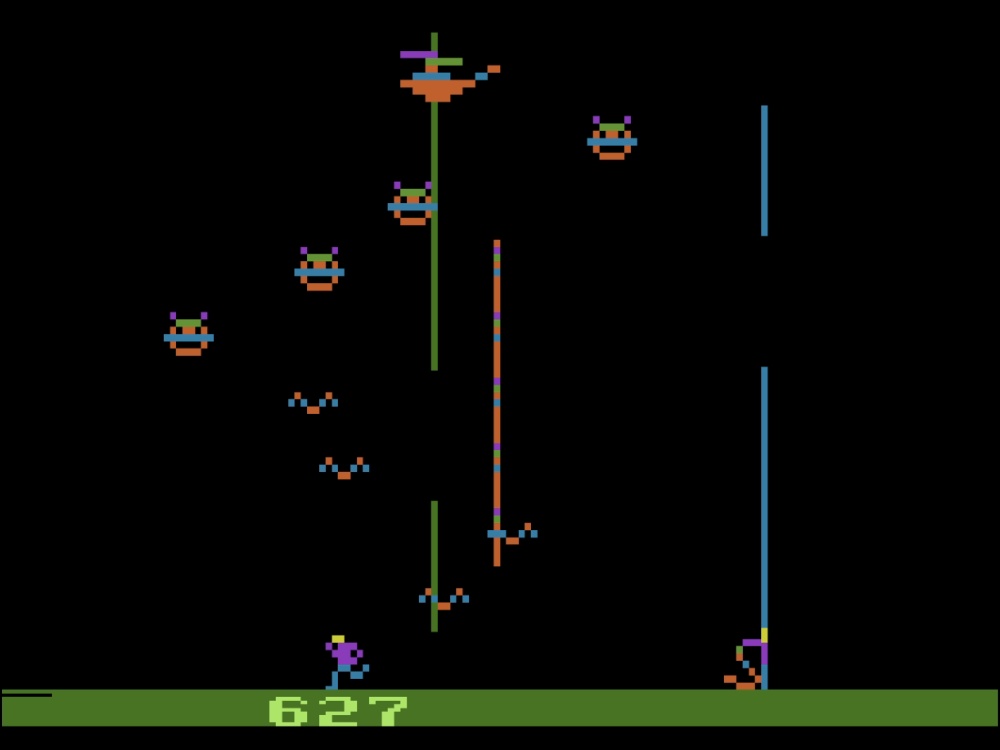 Gameplay of Stunt Man for Atari 2600